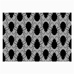 Pattern Beetle Insect Black Grey Large Glasses Cloth by Hannah976