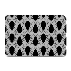 Pattern Beetle Insect Black Grey Plate Mats by Hannah976