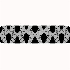 Pattern Beetle Insect Black Grey Large Bar Mat by Hannah976