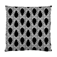 Pattern Beetle Insect Black Grey Standard Cushion Case (one Side) by Hannah976