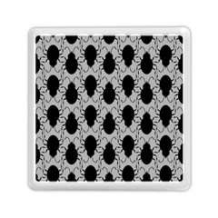 Pattern Beetle Insect Black Grey Memory Card Reader (square) by Hannah976