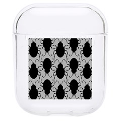 Pattern Beetle Insect Black Grey Hard Pc Airpods 1/2 Case by Hannah976