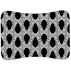 Pattern Beetle Insect Black Grey Velour Seat Head Rest Cushion by Hannah976