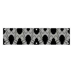 Pattern Beetle Insect Black Grey Banner And Sign 4  X 1  by Hannah976