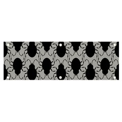 Pattern Beetle Insect Black Grey Banner And Sign 6  X 2 