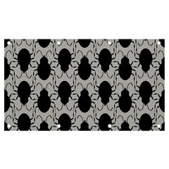 Pattern Beetle Insect Black Grey Banner And Sign 7  X 4 