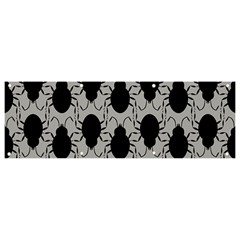 Pattern Beetle Insect Black Grey Banner And Sign 9  X 3 