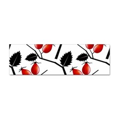 Rose Hip Pattern Branches Autumn Sticker (bumper) by Hannah976