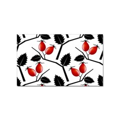 Rose Hip Pattern Branches Autumn Sticker Rectangular (100 Pack) by Hannah976