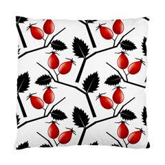 Rose Hip Pattern Branches Autumn Standard Cushion Case (two Sides)