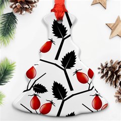 Rose Hip Pattern Branches Autumn Ornament (christmas Tree)  by Hannah976