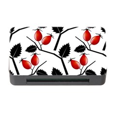 Rose Hip Pattern Branches Autumn Memory Card Reader With Cf by Hannah976