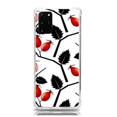 Rose Hip Pattern Branches Autumn Samsung Galaxy S20plus 6 7 Inch Tpu Uv Case by Hannah976