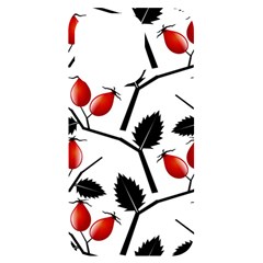 Rose Hip Pattern Branches Autumn Iphone 14 Pro Black Uv Print Case by Hannah976