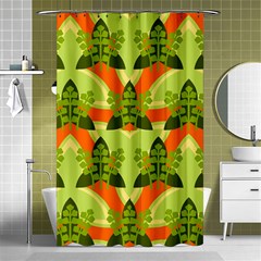 Texture Plant Herbs Herb Green Shower Curtain 48  X 72  (small) 