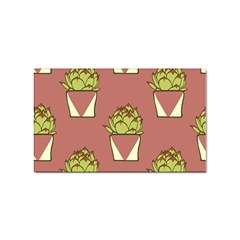 Cactus Pattern Background Texture Sticker (rectangular)