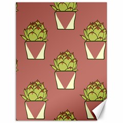 Cactus Pattern Background Texture Canvas 12  X 16  by Hannah976