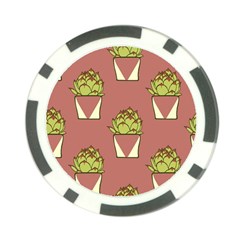 Cactus Pattern Background Texture Poker Chip Card Guard (10 Pack) by Hannah976