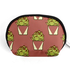 Cactus Pattern Background Texture Accessory Pouch (medium) by Hannah976