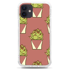 Cactus Pattern Background Texture Iphone 12 Mini Tpu Uv Print Case	 by Hannah976