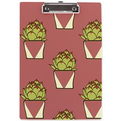 Cactus Pattern Background Texture A4 Acrylic Clipboard by Hannah976