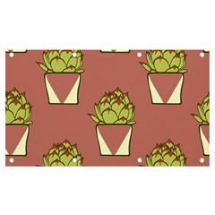 Cactus Pattern Background Texture Banner And Sign 7  X 4  by Hannah976