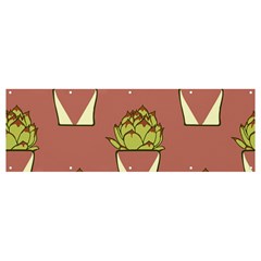 Cactus Pattern Background Texture Banner And Sign 12  X 4 