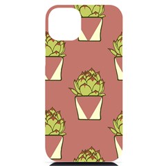 Cactus Pattern Background Texture Iphone 14 Plus Black Uv Print Case by Hannah976