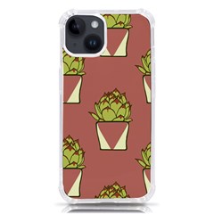 Cactus Pattern Background Texture Iphone 14 Tpu Uv Print Case by Hannah976