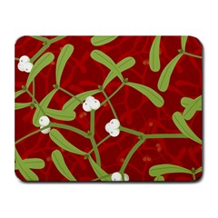 Mistletoe Christmas Texture Advent Small Mousepad