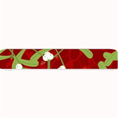 Mistletoe Christmas Texture Advent Small Bar Mat