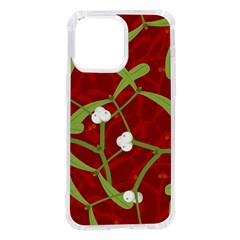 Mistletoe Christmas Texture Advent iPhone 14 Pro Max TPU UV Print Case