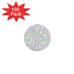 Dots Color Rows Columns Background 1  Mini Buttons (100 Pack)  by Hannah976