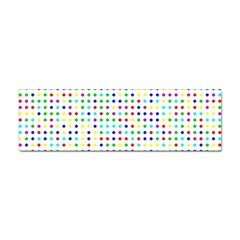 Dots Color Rows Columns Background Sticker (bumper) by Hannah976