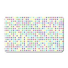 Dots Color Rows Columns Background Magnet (rectangular) by Hannah976