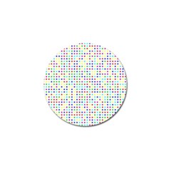 Dots Color Rows Columns Background Golf Ball Marker by Hannah976