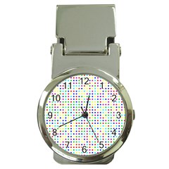 Dots Color Rows Columns Background Money Clip Watches by Hannah976