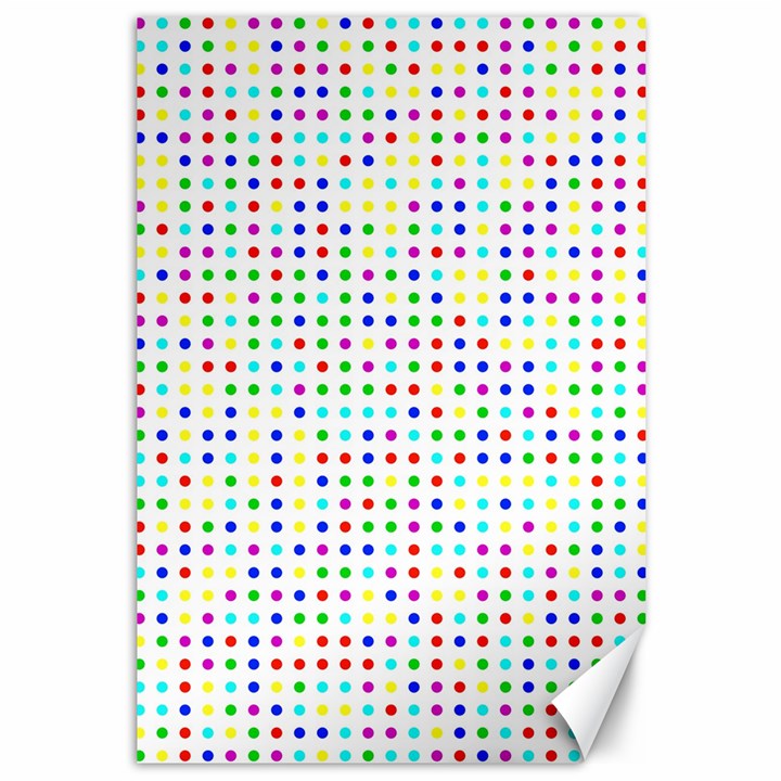 Dots Color Rows Columns Background Canvas 12  x 18 