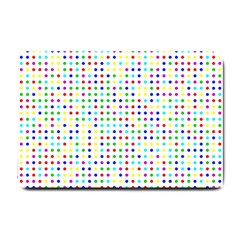 Dots Color Rows Columns Background Small Doormat by Hannah976