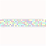 Dots Color Rows Columns Background Small Bar Mat 24 x4  Bar Mat