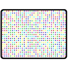 Dots Color Rows Columns Background Fleece Blanket (large) by Hannah976