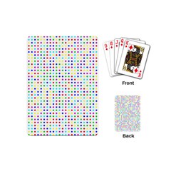 Dots Color Rows Columns Background Playing Cards Single Design (mini) by Hannah976