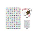 Dots Color Rows Columns Background Playing Cards Single Design (Mini) Back