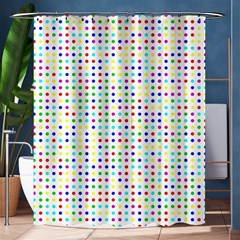 Dots Color Rows Columns Background Shower Curtain 60  X 72  (medium)  by Hannah976