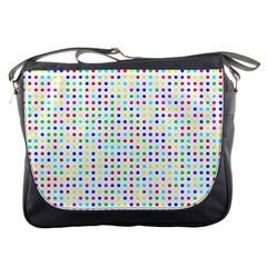 Dots Color Rows Columns Background Messenger Bag by Hannah976