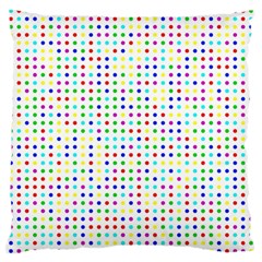 Dots Color Rows Columns Background Large Cushion Case (one Side) by Hannah976