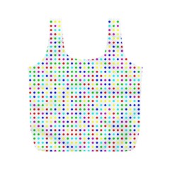 Dots Color Rows Columns Background Full Print Recycle Bag (m) by Hannah976