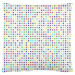 Dots Color Rows Columns Background Large Premium Plush Fleece Cushion Case (one Side) by Hannah976