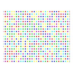 Dots Color Rows Columns Background Two Sides Premium Plush Fleece Blanket (large) by Hannah976