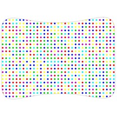 Dots Color Rows Columns Background Velour Seat Head Rest Cushion by Hannah976